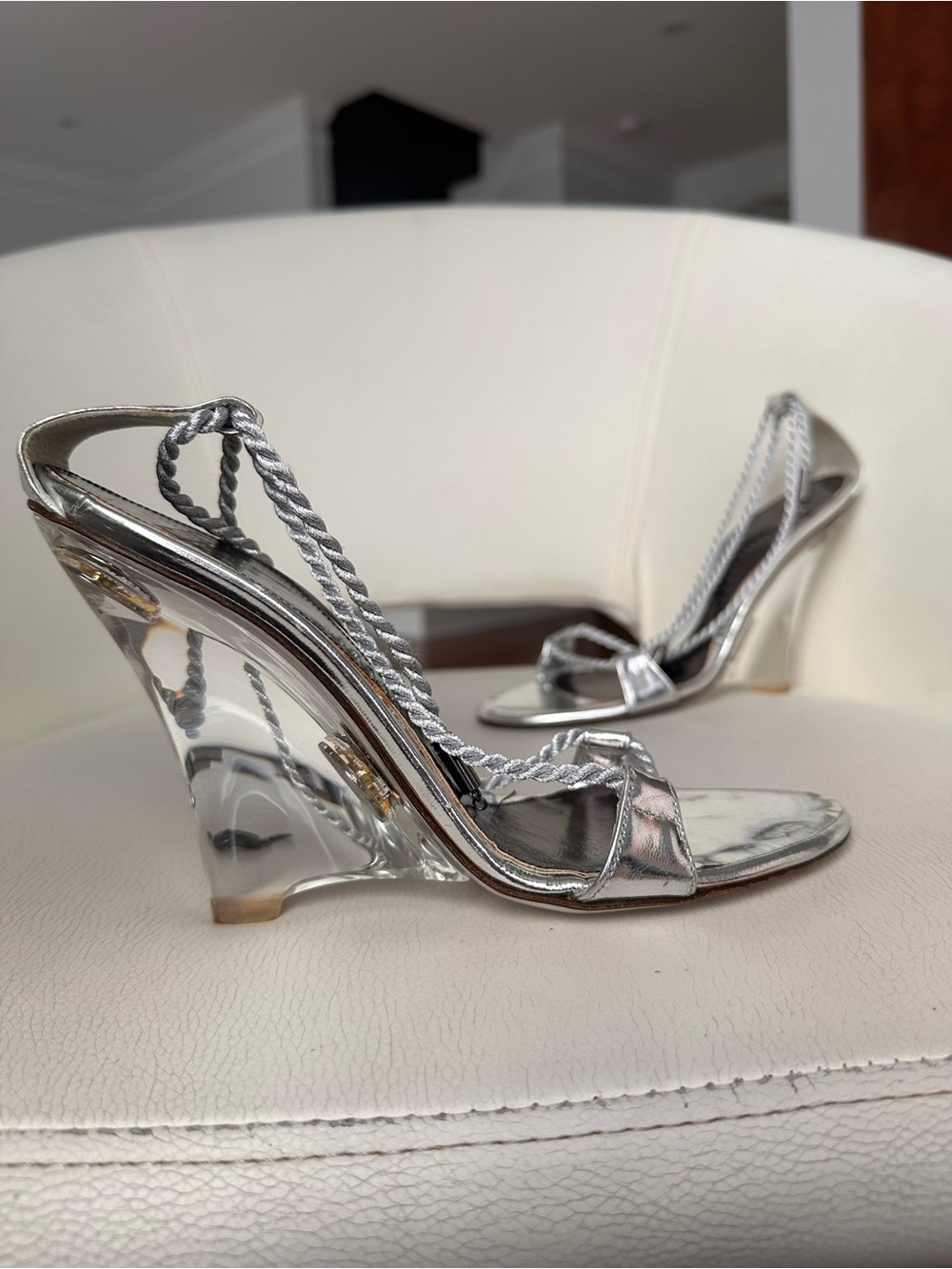 Lazaro Silver Sandals